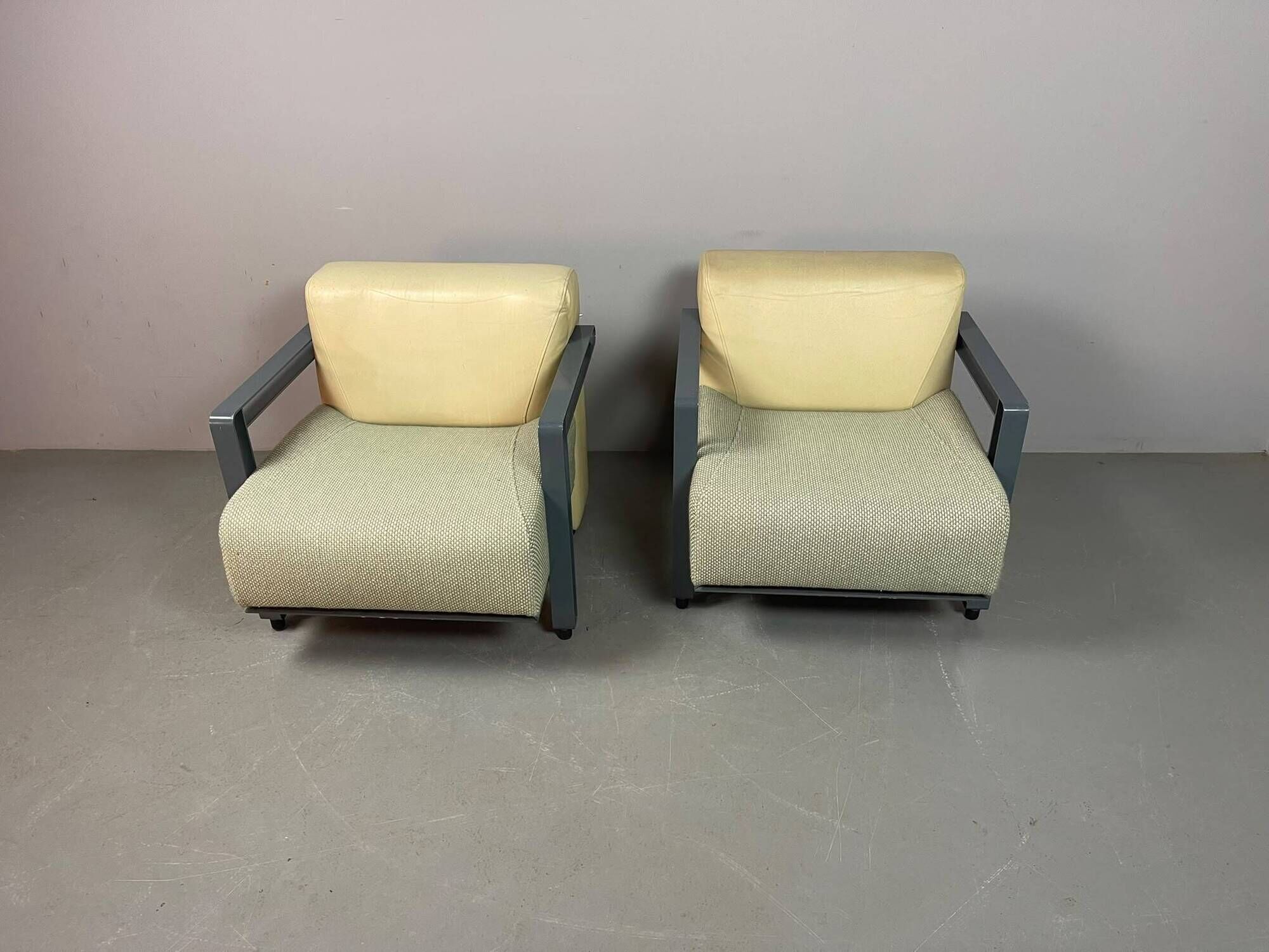 Pair of Artifort Model 952 “Transformation” Lounge Chairs by Hans de Wit.