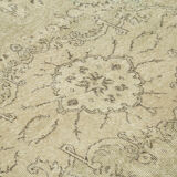 Handmade oriental beige rug 200 cm x 310 cm