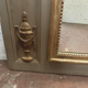 Louis XVI style Trumeau in patinated and gilded wood