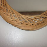 Old rattan mirror 43x31cm