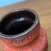 West German pottery vase WGP from the mid-century by Scheurich, 1960s.