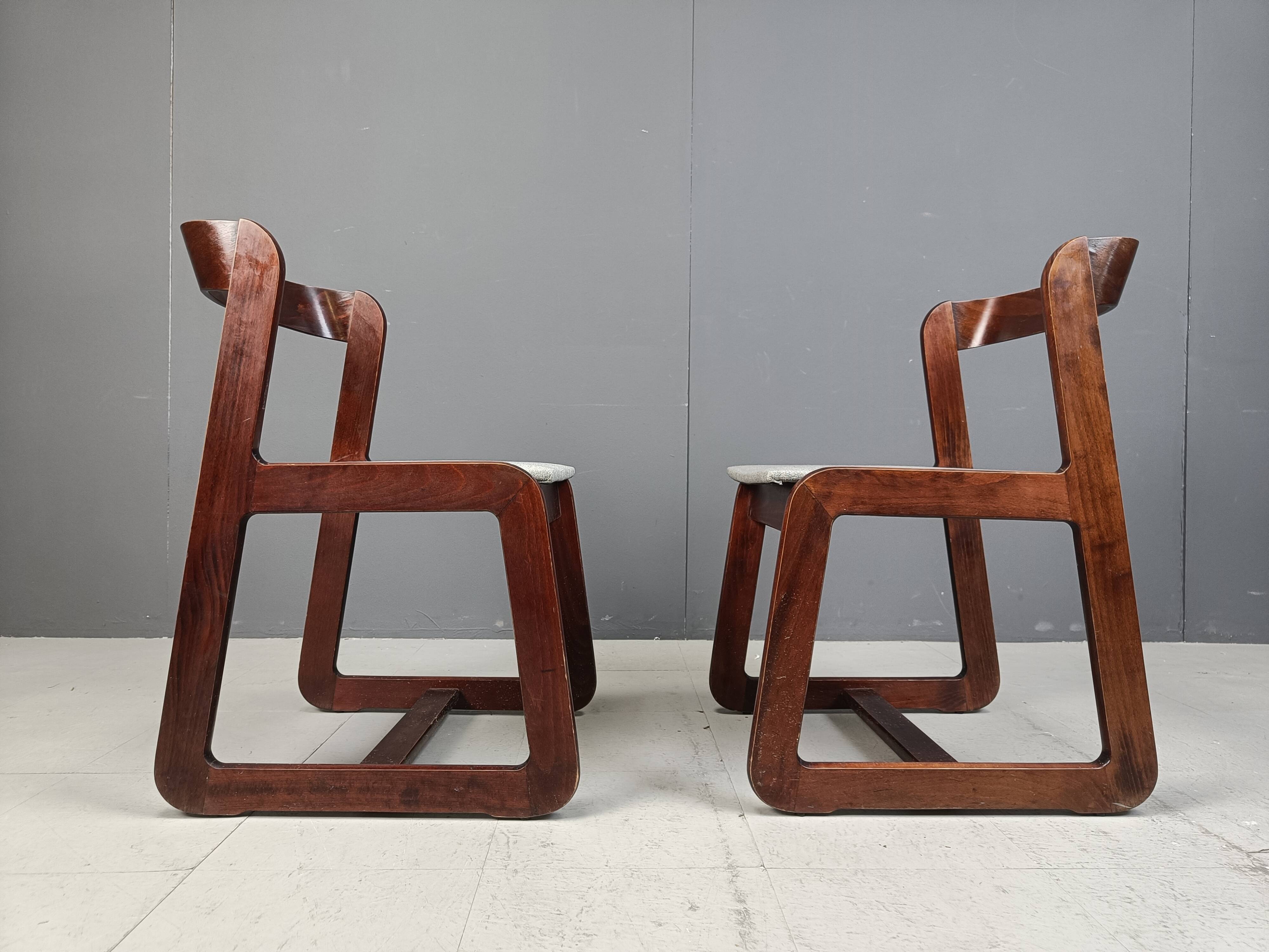 Vintage dining chairs by Mario Sabot, 1970s