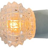 Vintage White Porcelain Ceiling Light, 1970s