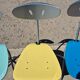ensemble de 4 chaises pliantes Piu Bonaldo style Memphis