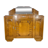 Buffet art deco en chêne massif