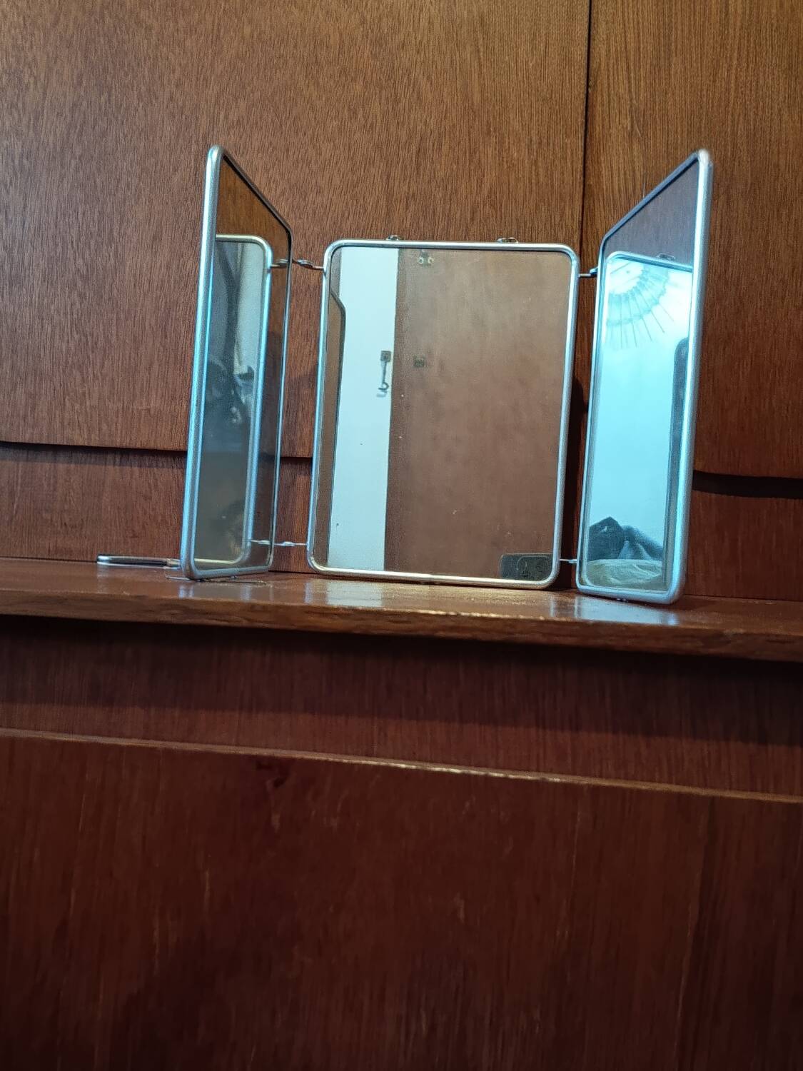 Barber mirror triptych