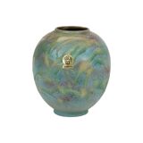 Abstract Ruscha Art 863 Convex Blue Vase West Germany Ceramics