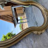 Golden baroque mirror