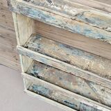 Burmese teak wall shelf