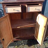 Low Parisian buffet Solid support height two doors 2 drawers