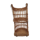 bread basket / handmade umbrella door in honey-coloured wicker