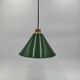 Old enamelled sheet metal lamp