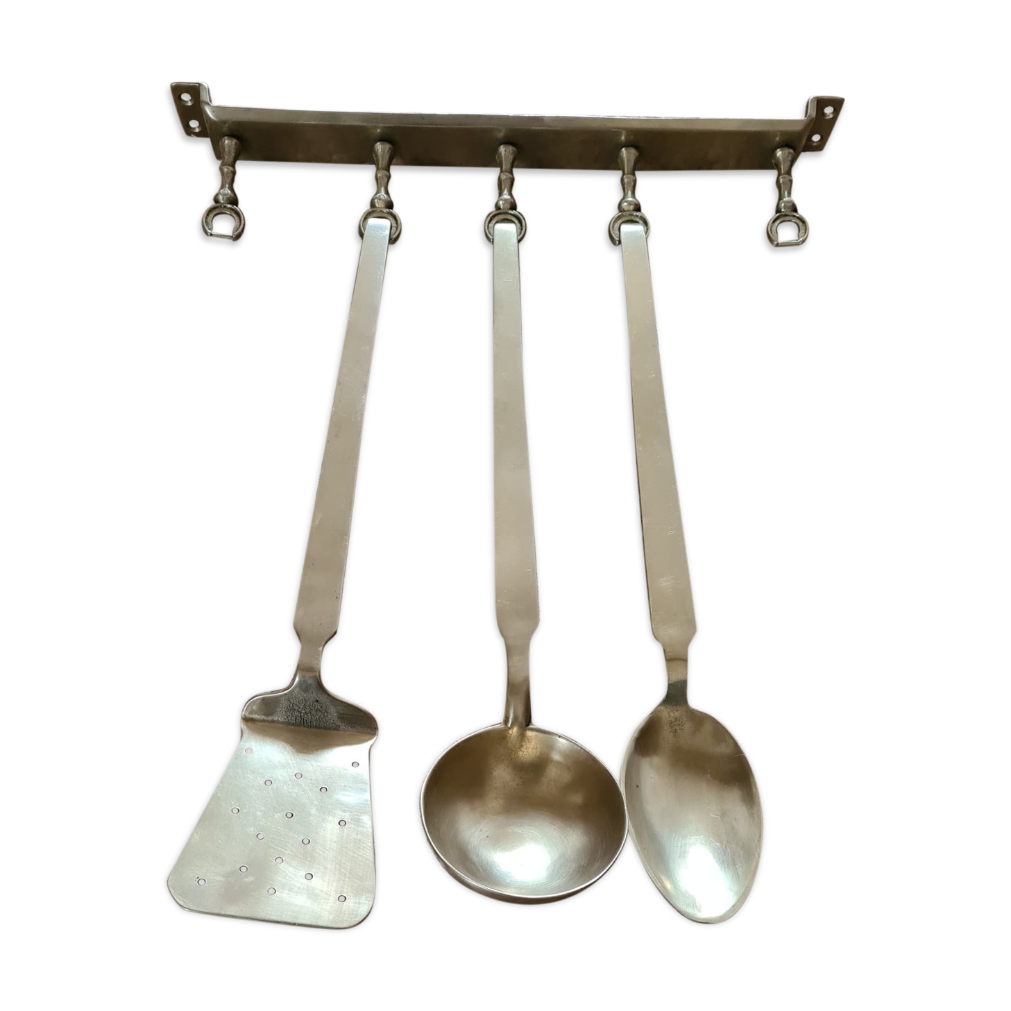 Brass kitchen utensils