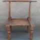 Antique wooden stool. Baoulé African art from Ivory Coast.