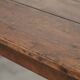 Antique oak table from the 19th century with a walnut top for 6 to 8 people