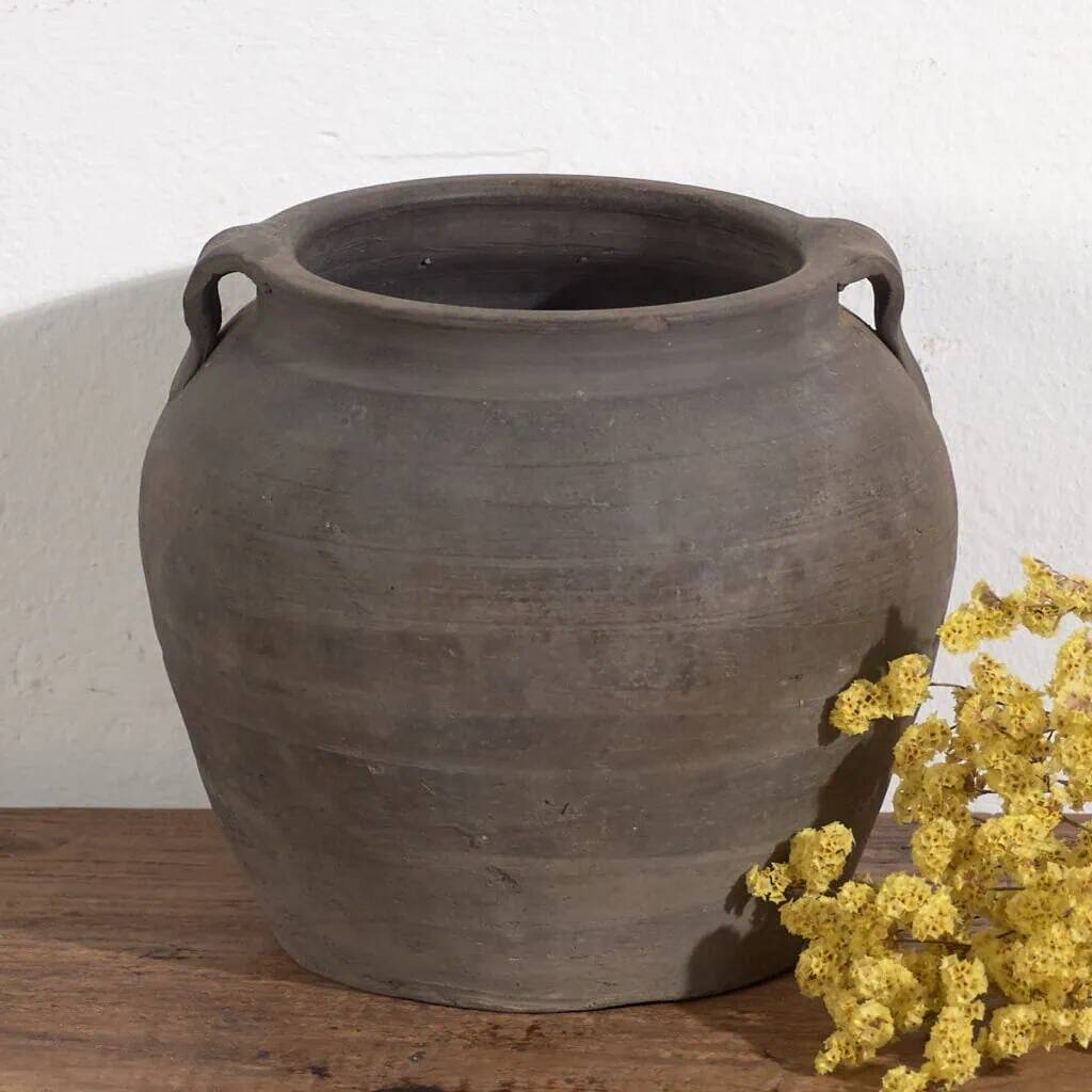 Small grey antique vase (c.1900) #16