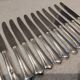 12 silver-plated table knives by silversmith Ravinet Denfert Brantome