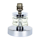 Art Deco lamp 1930 crystal and chrome metal