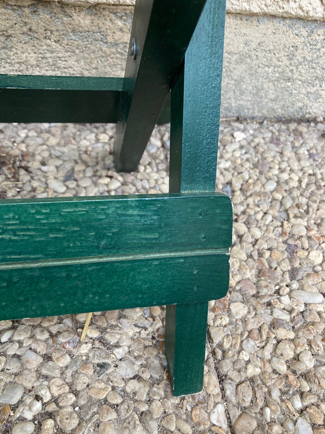 Folding stool in vintage canning