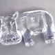 Kosta Boda Glass Hippopotamus Paperweight