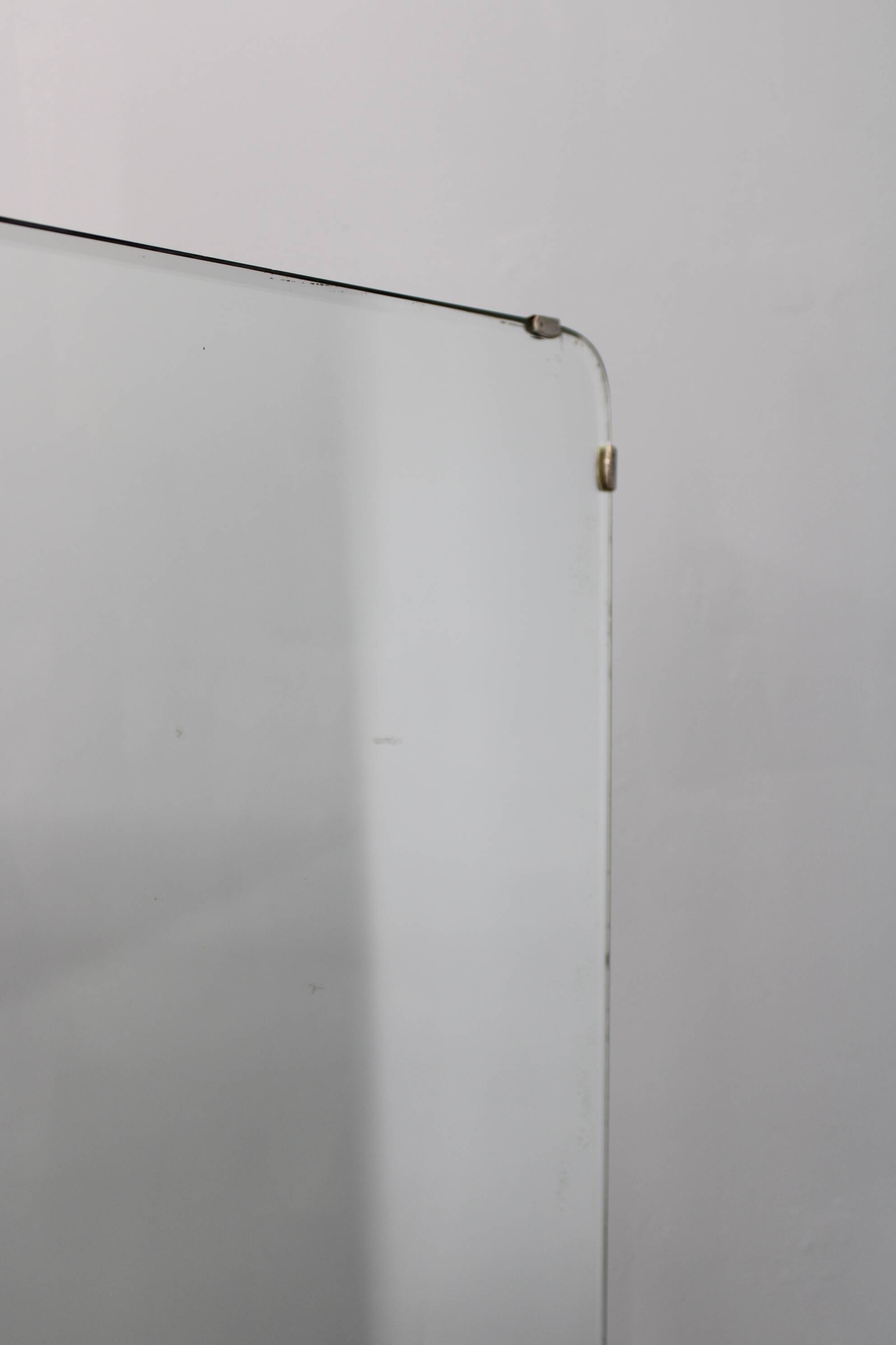 1940s Italian Art Deco Mirror Cabinet in Walnut Finish