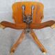 Fauteuil de bureau tournant dit américain d'époque 1940