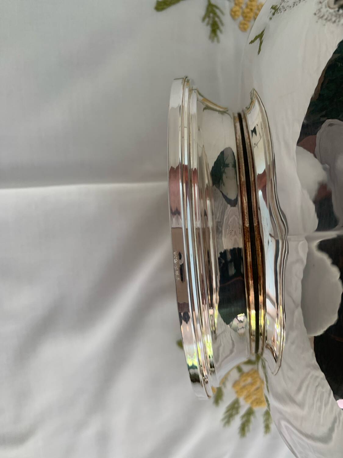 Solid silver fruit bowl