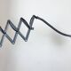 Grey Painted Industrial Scissor Wall Lamp, 1960s