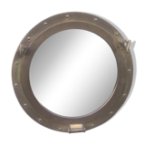large brass window mirror 34x47cm