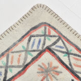 4x6 neutral handmade anatolian turkish rug,	115c192cm