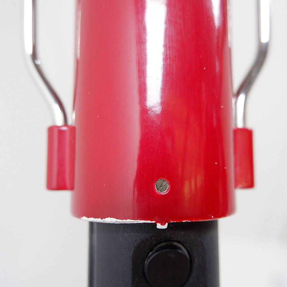 Space Age floor lamp with dark red shade - 1970s