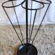 Black metal umbrella holder