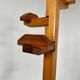 Old designer pine coat rack from the 60s in chalet wood