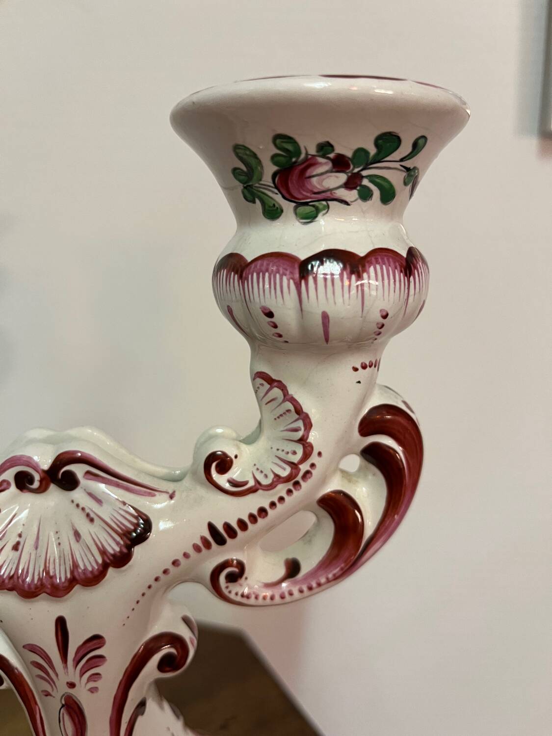 Candle holder with 2 lights "Strasbourg" Henri Chaumeil