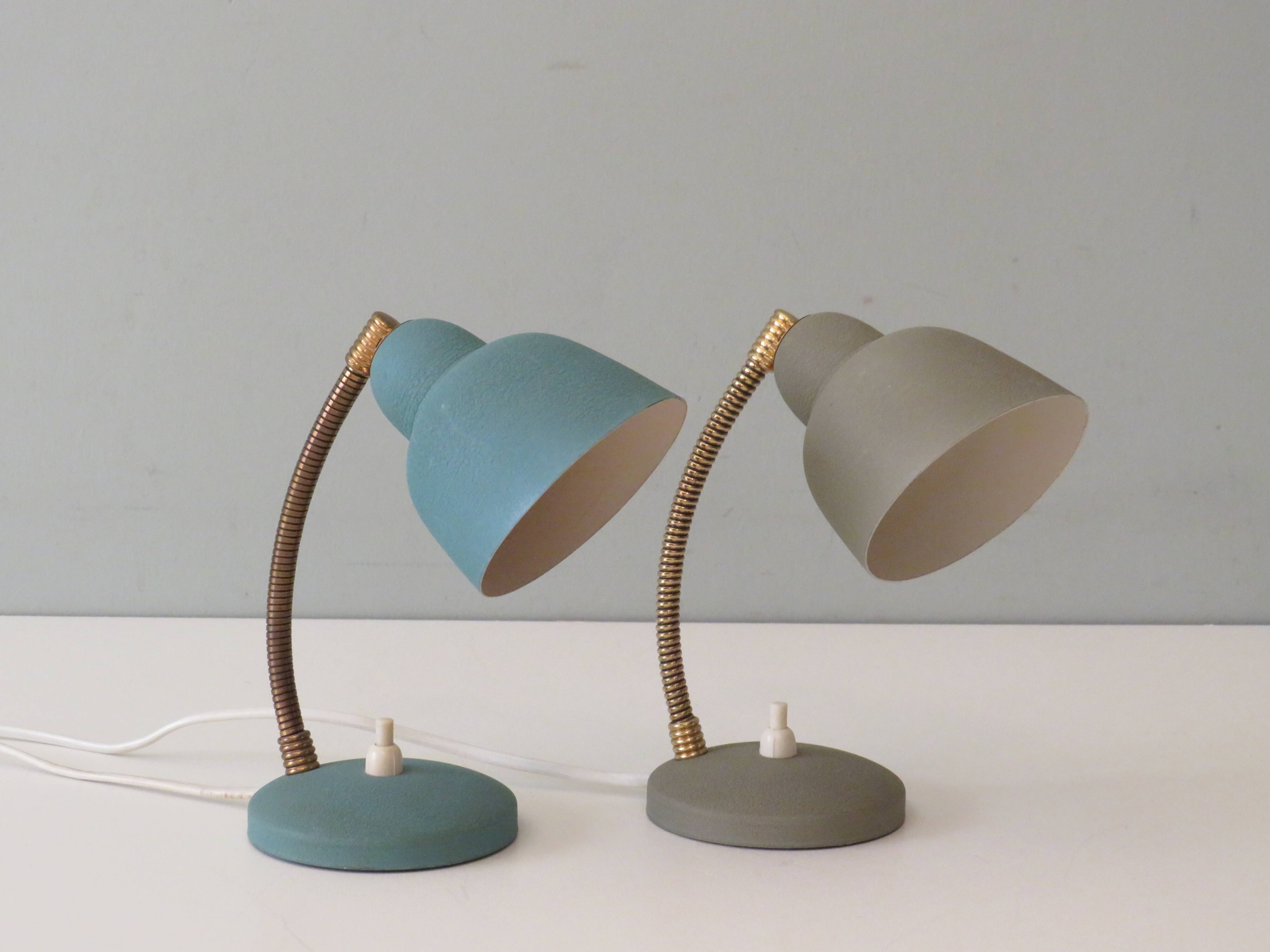 Lampes de chevet par Aluminor France 1950