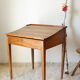 Old schoolboy walnut desk