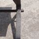 1970s Coffee table oak wrought iron 115 cm