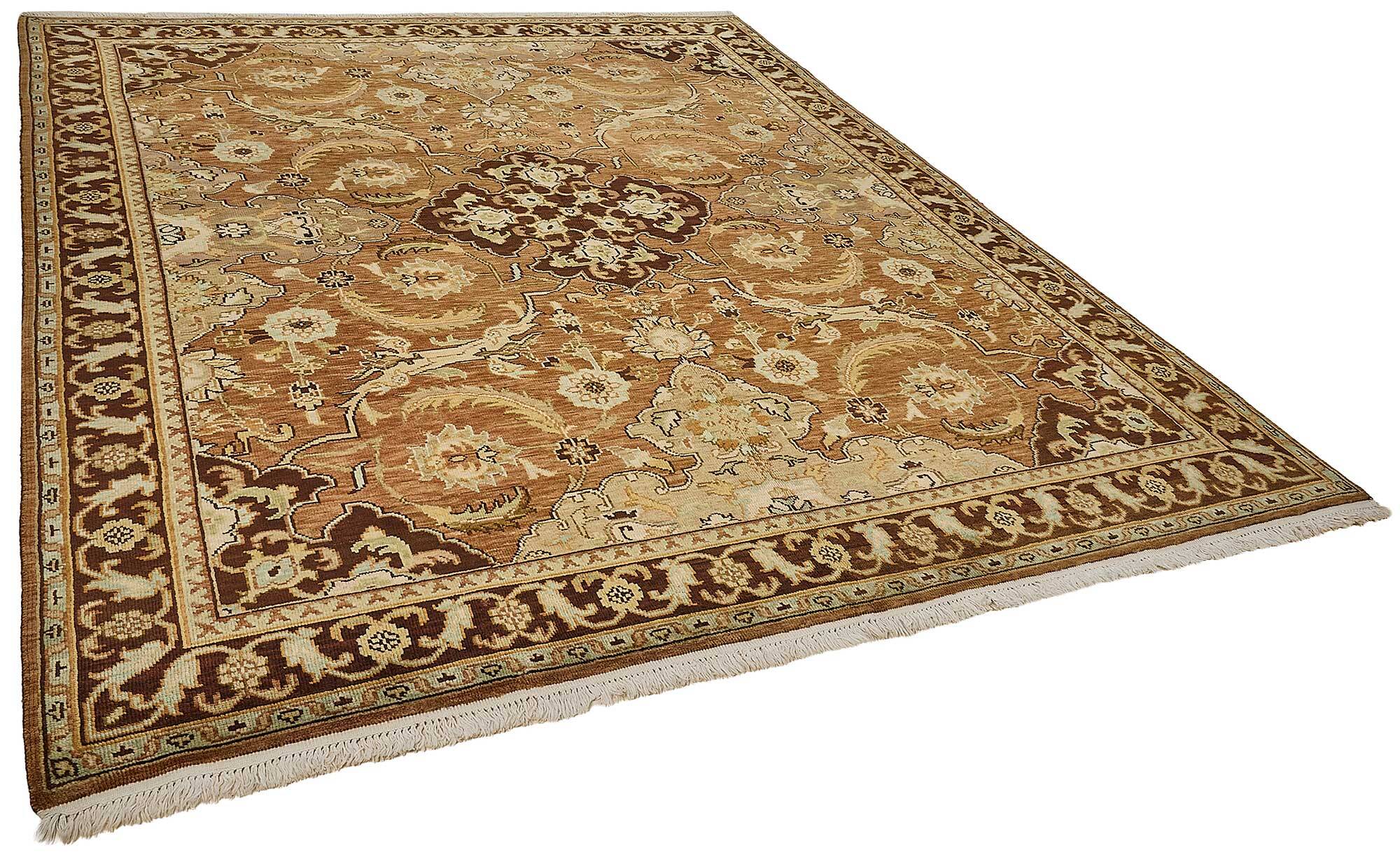 Turkish Handknotted Wool Oushak Rug 256 cm x 303 cm