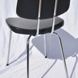 Vintage chrome and black chair