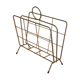 Porte magazines en métal doré des années 70