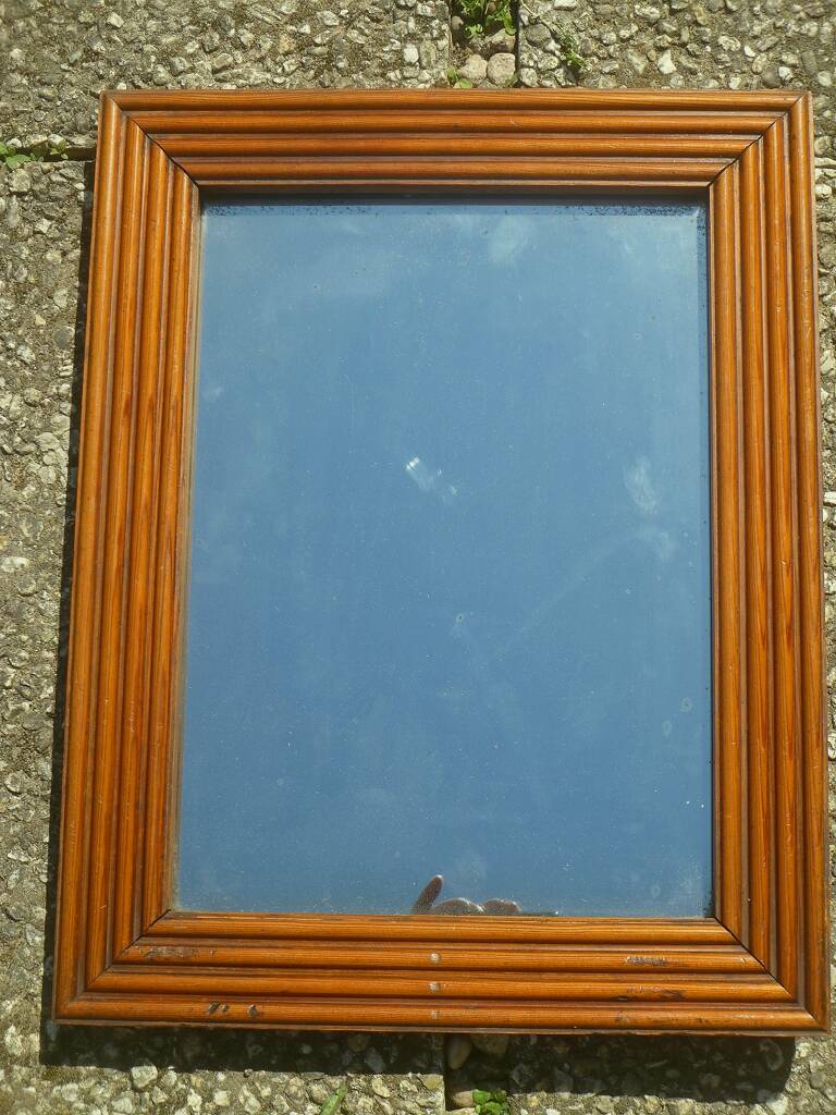 Miroir, cadre en bois vintage