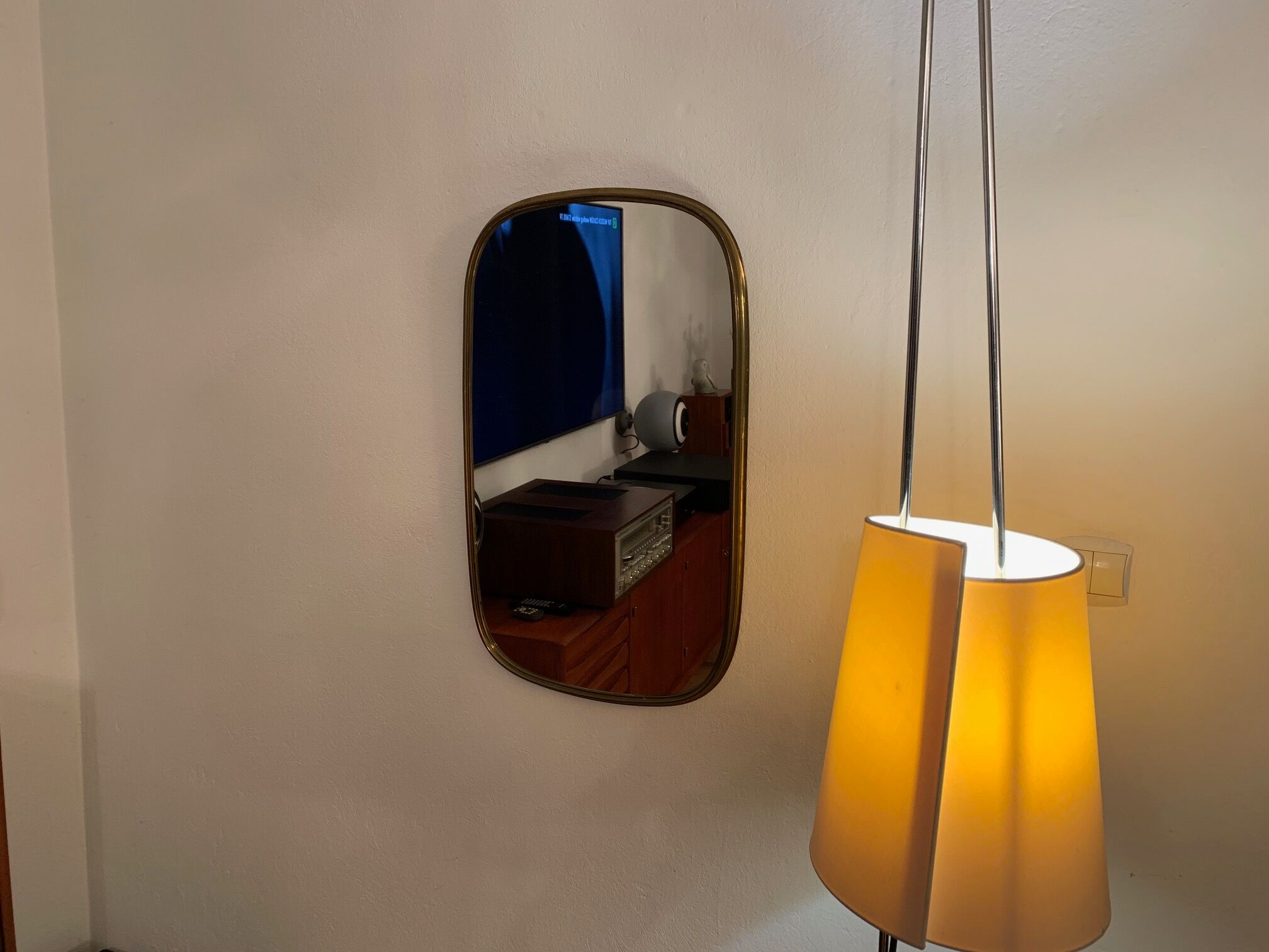 Mirror, Italy, 1950s 44x72cm