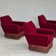 1970s, Danish armchair by Ryesberg Møbler, original condition, velour fabric.