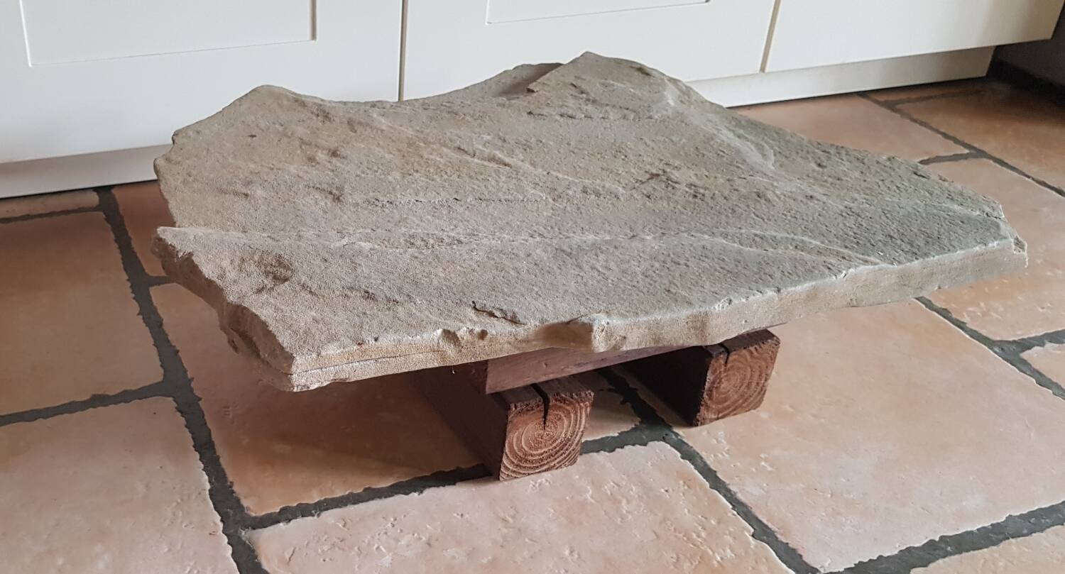 Natural stone coffee table