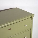 Antique olive green chest of drawers (circa 1920) #55