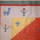 Kilim vintage fait main Gabbeh persan 171cm x 229cm (1960s)