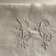 Spring cloth in linen canvas embroidered with daisies 1950