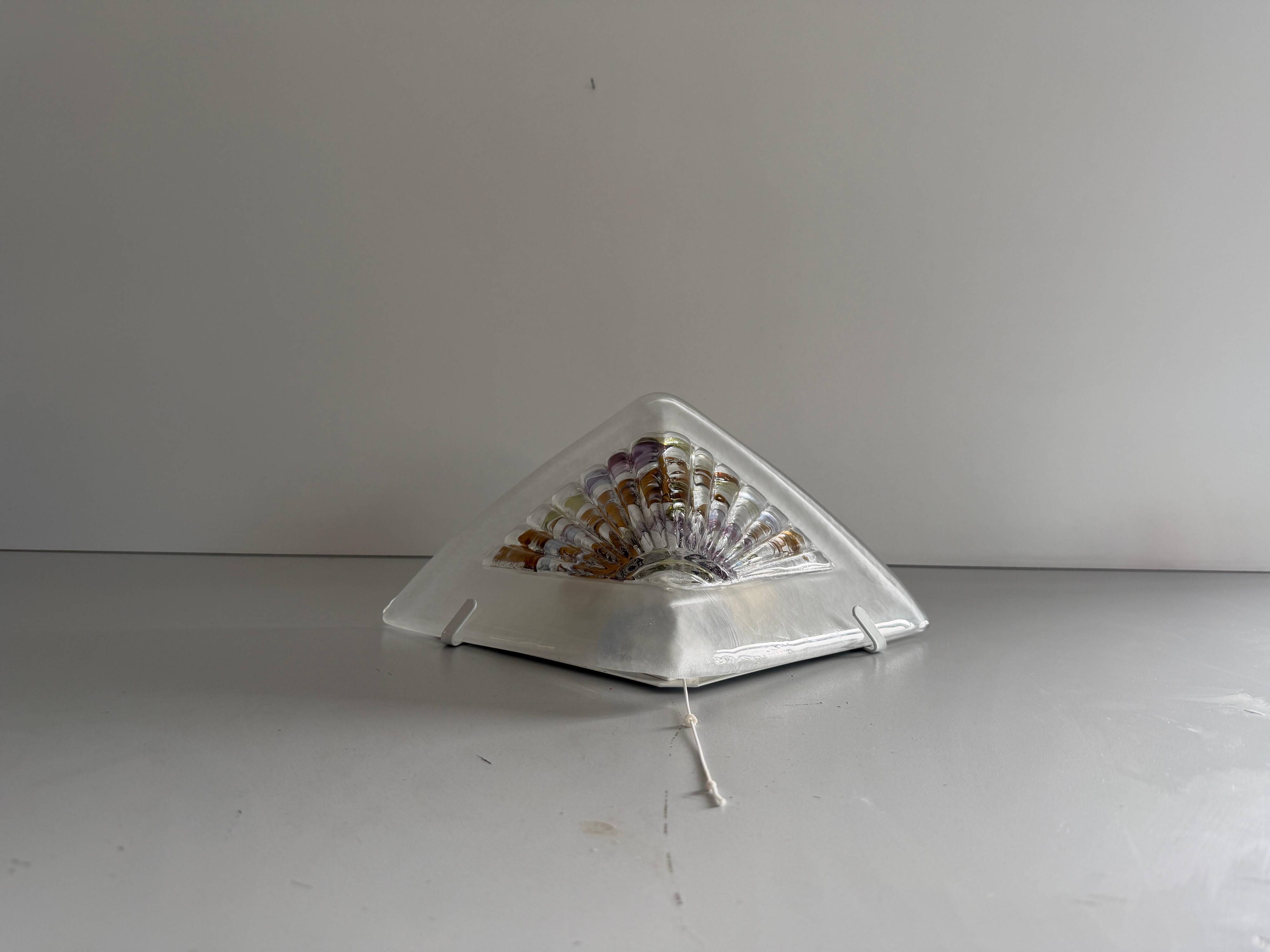Simple Murano glass wall light, Design/One, 1970s, Germany