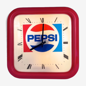 Advertising light clock Pepsi Italy 80s