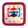 Horloge lumineuse publicitaire Pepsi Italie années 80